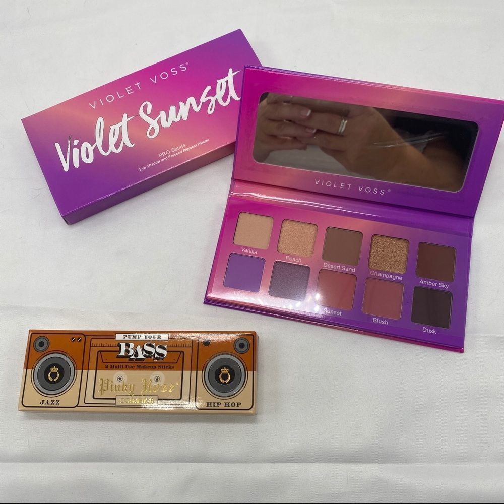 New Makeup Bundle VIOLET Sunset/Pinky Rose Cosmetics